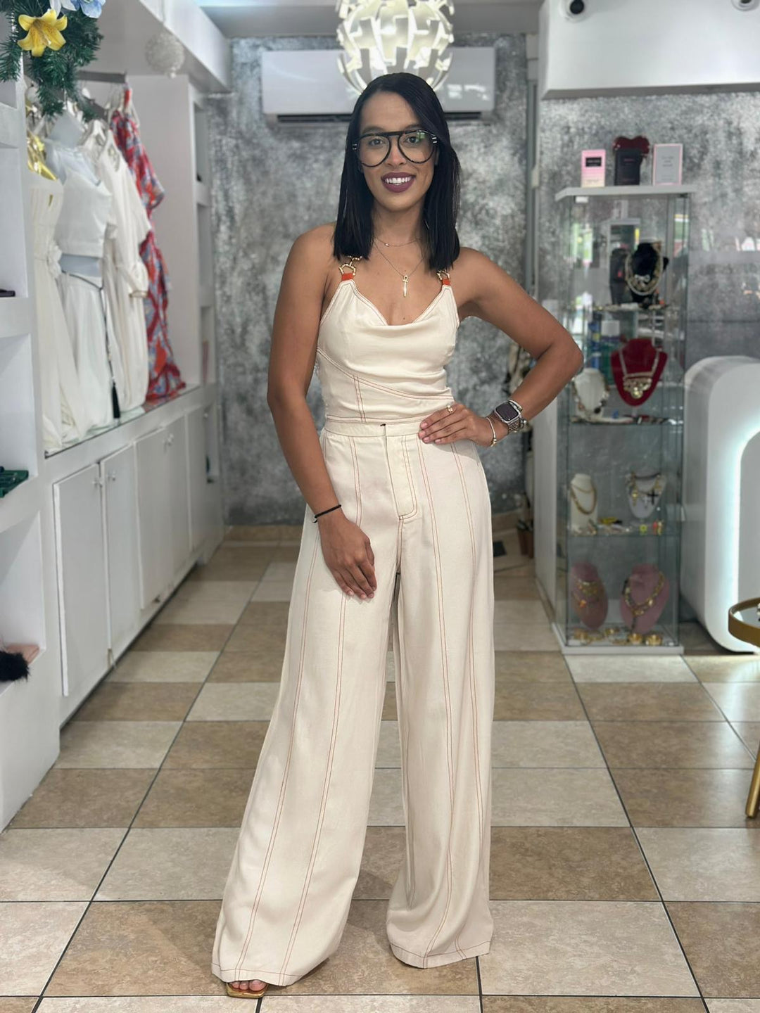 Creamy Pant Set