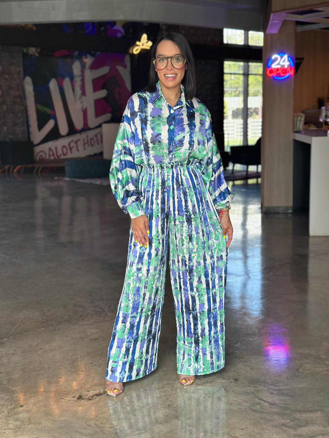 Accordion Pant Set