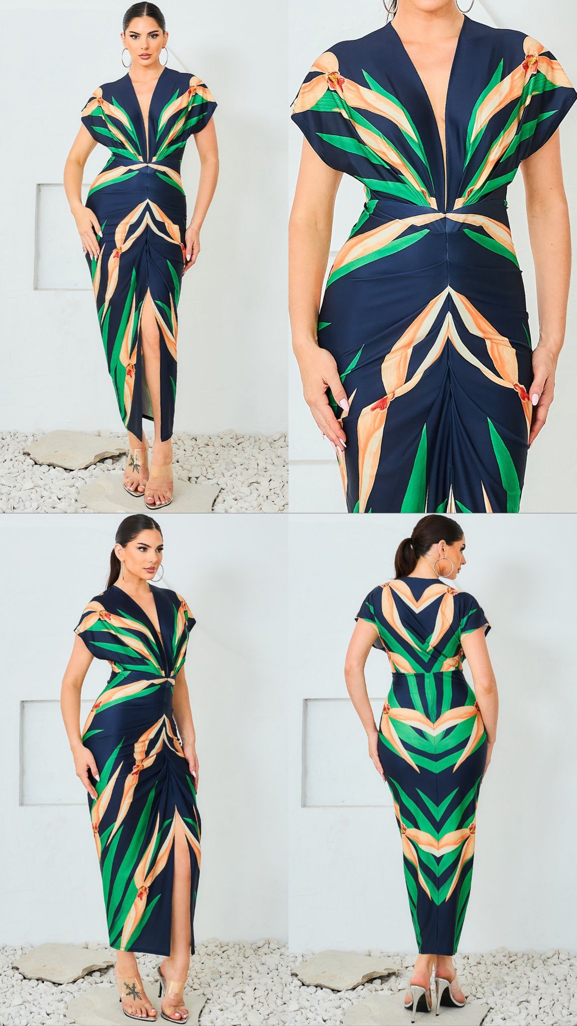 Multi Midi Dress – Garage Boutique