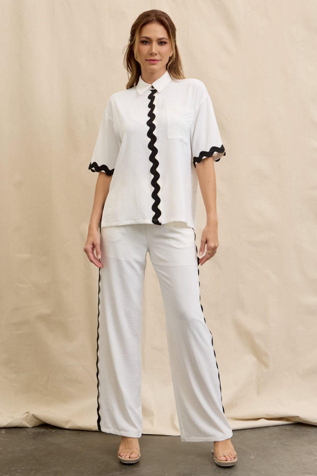 Button Down Shirt & Pants Set