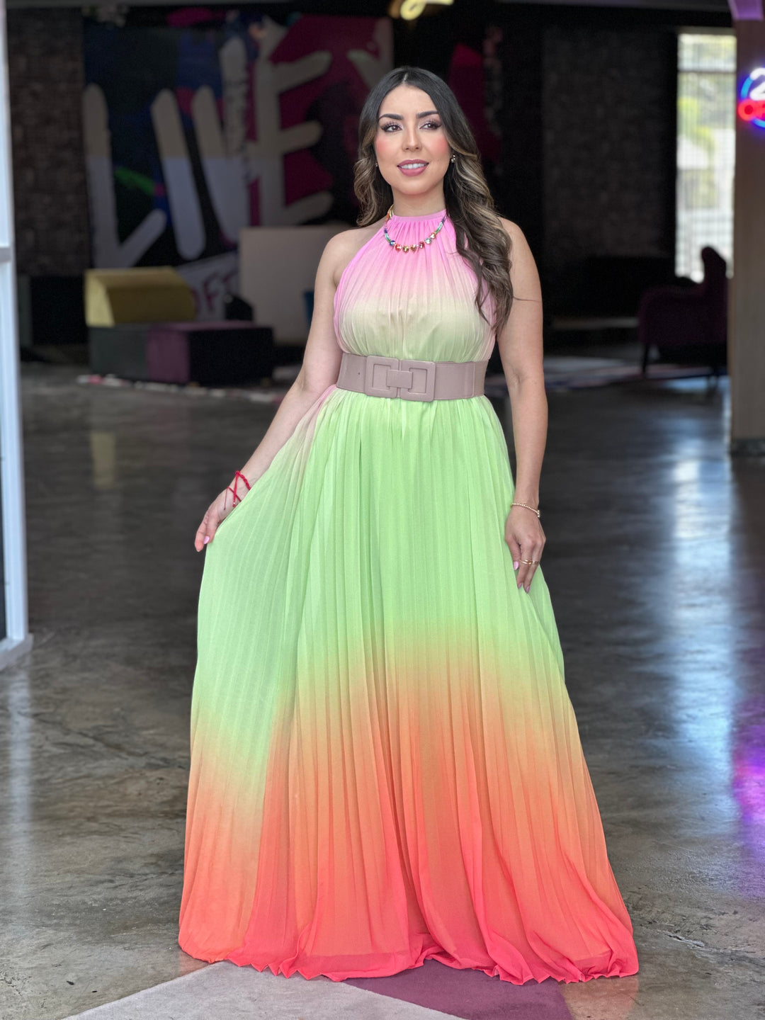 Watermelon Maxi Dress