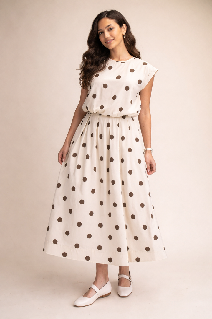 Bubble Polka Skirt Set
