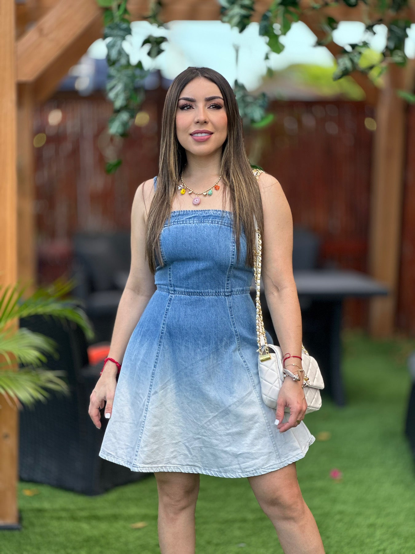 Ombre Denim Dress