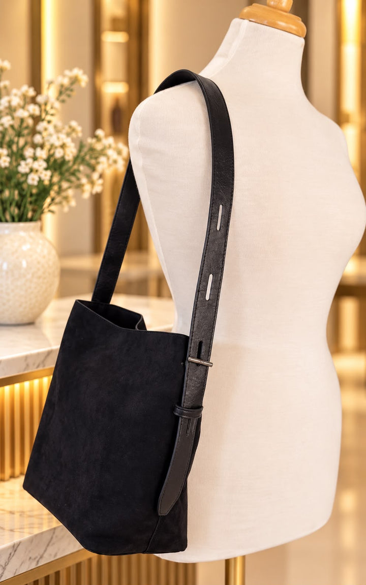 Velvet Bucket Purse
