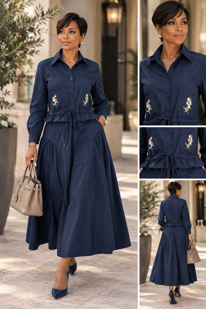 Marine Skirt Set