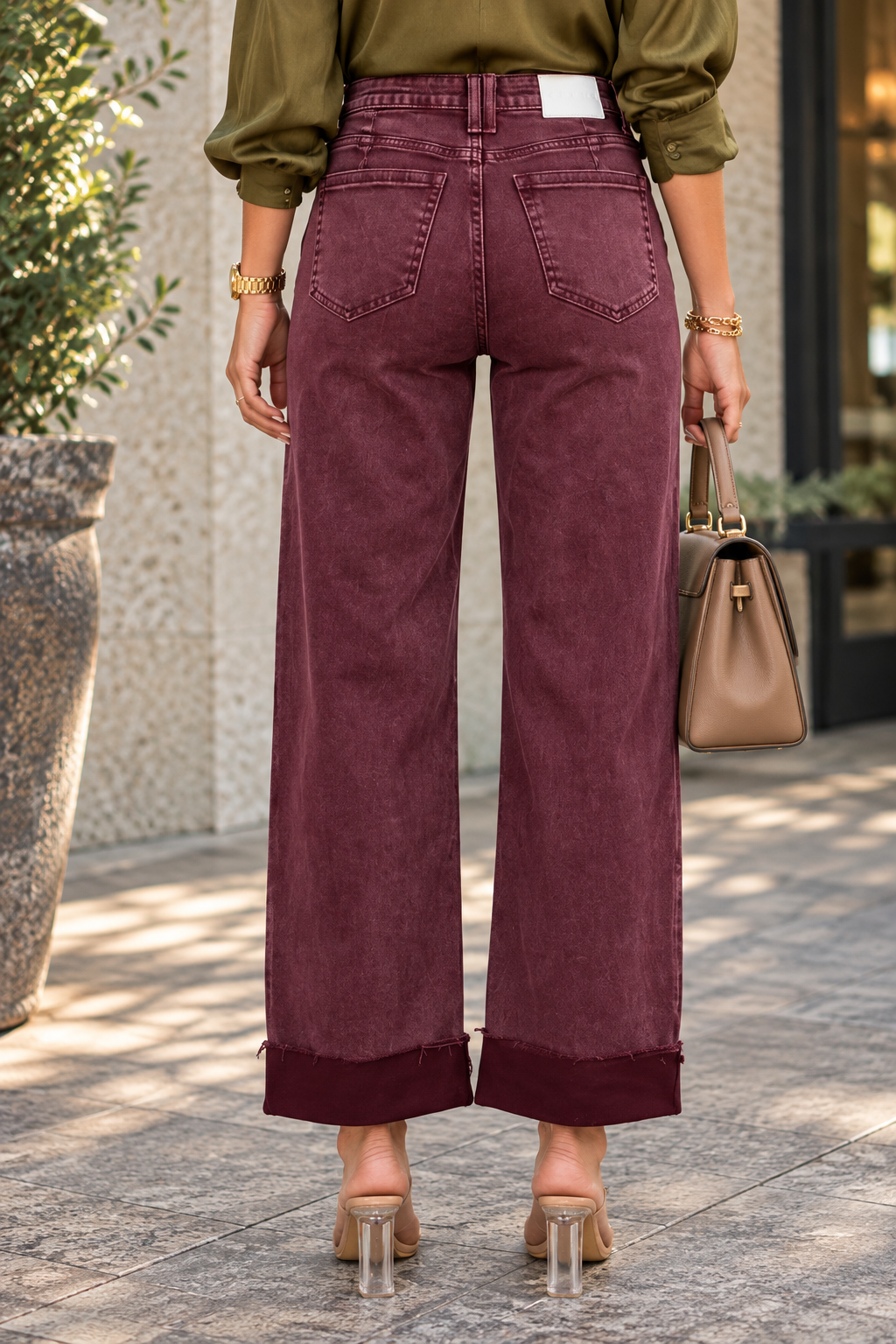 Bordeaux High Straight Jean