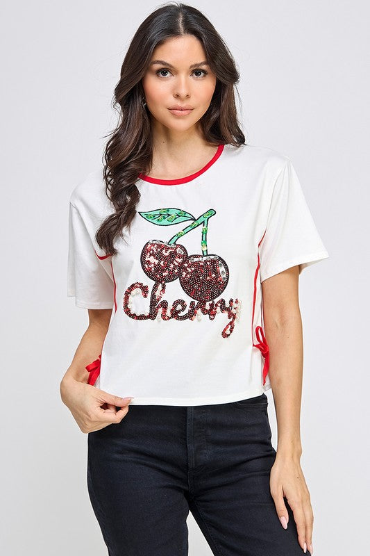 Cherries Fashion Top