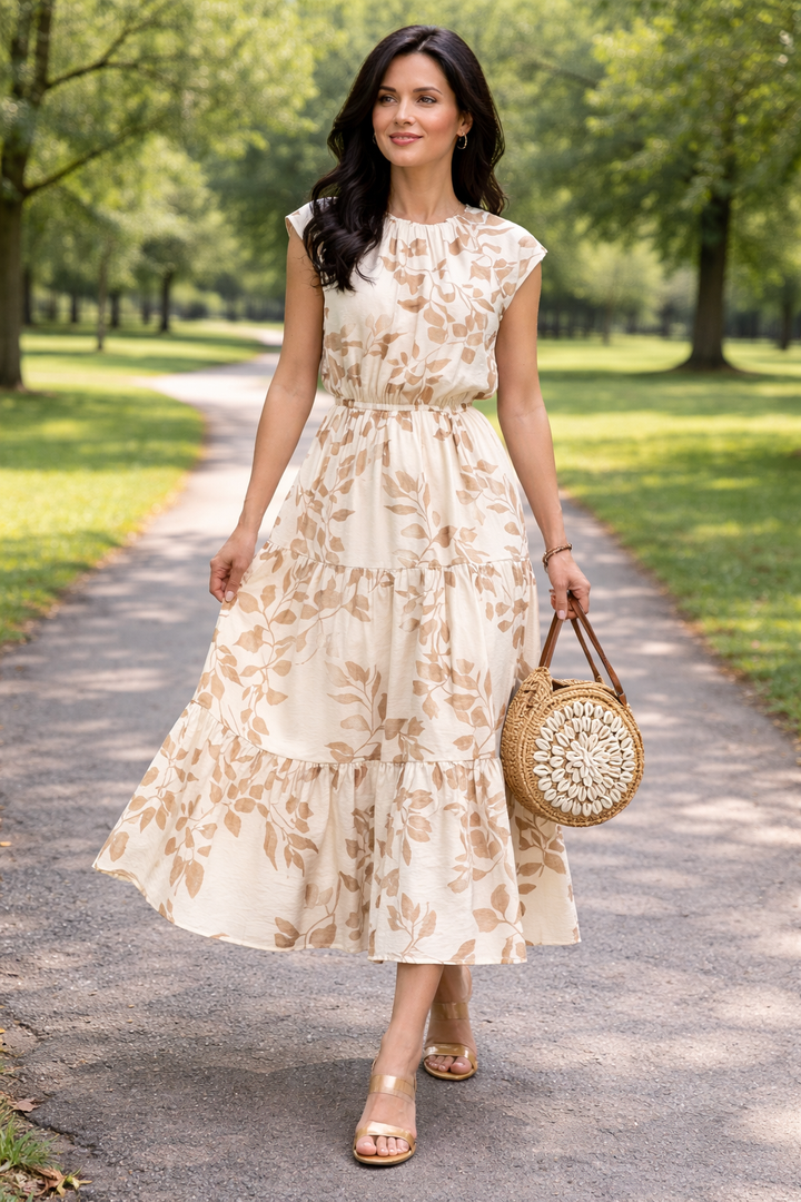 Boho Leave Dress