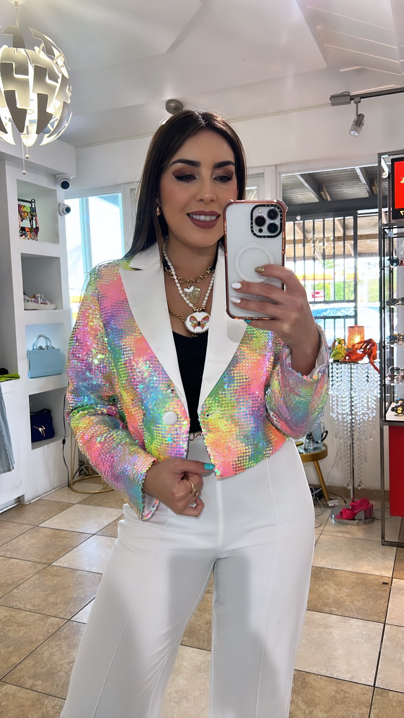 Multi Sequins Blazer