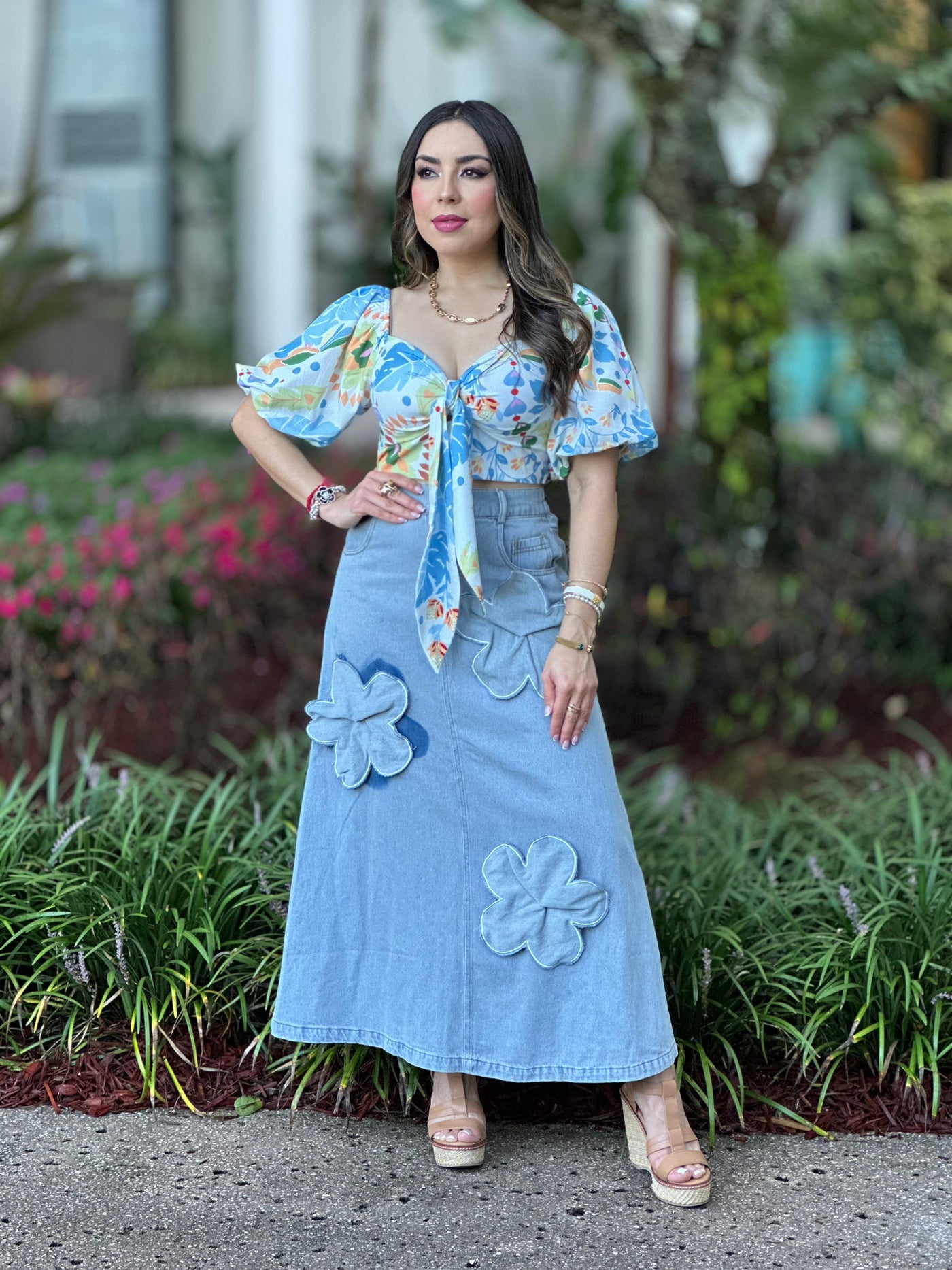 Denim Maxi Skirt