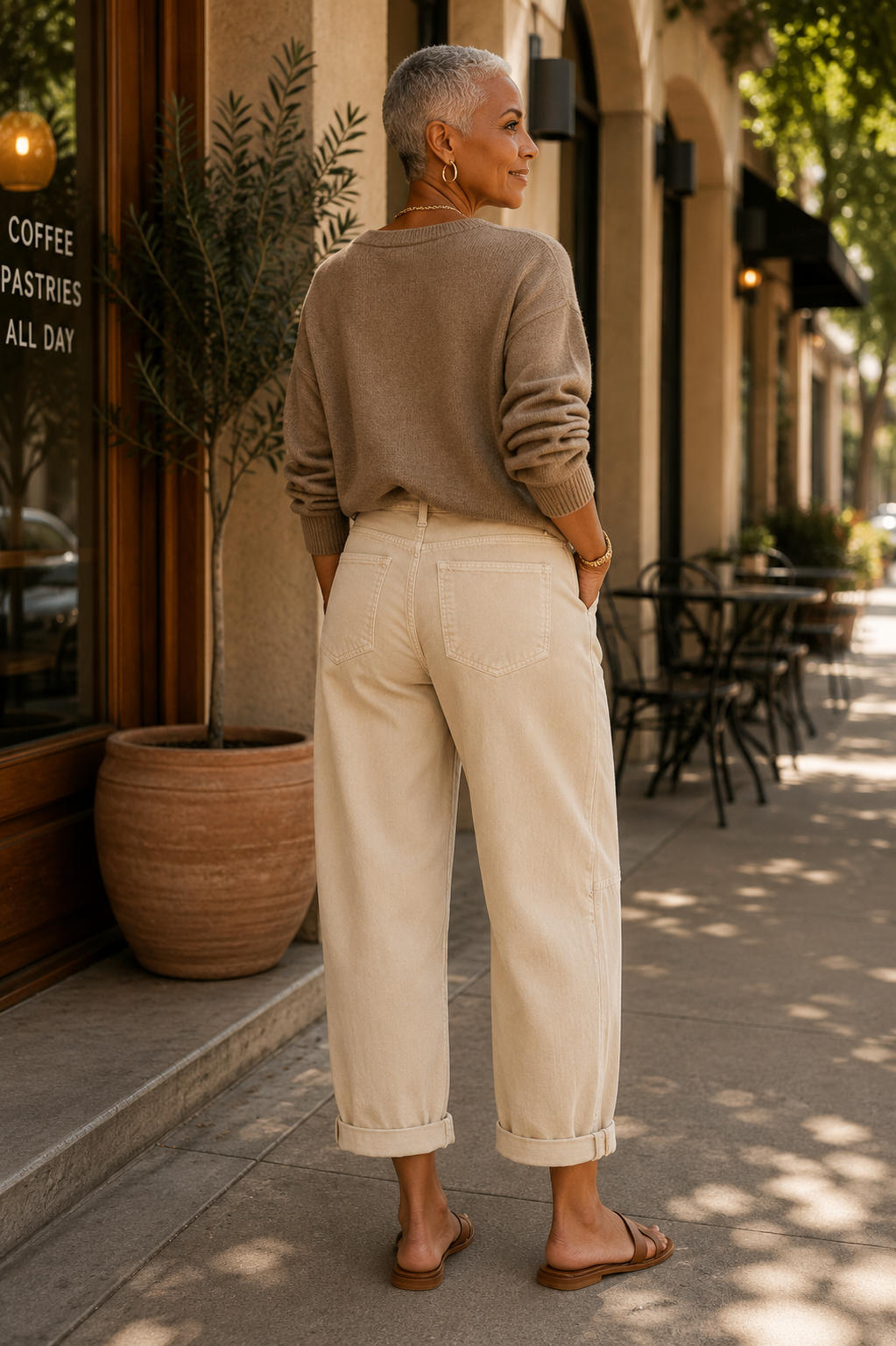 Corduroy Barrel Jean
