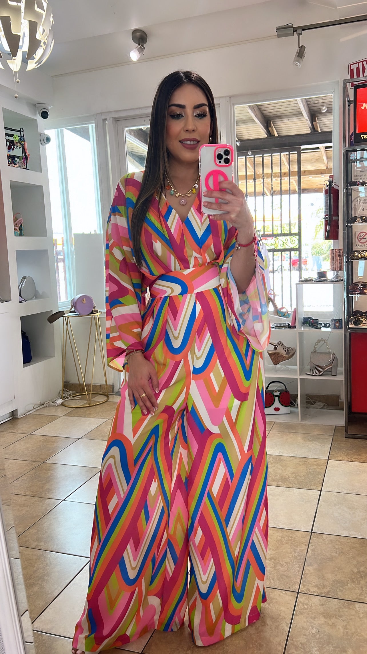 Multi Kimono Jumpsuit