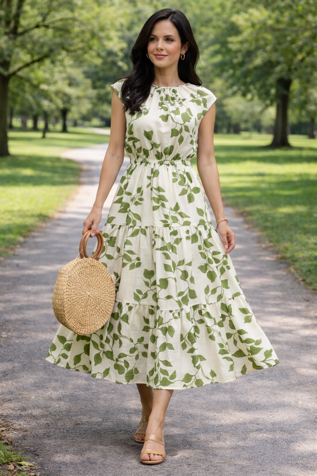 Boho Leave Dress