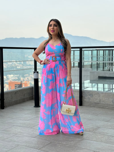 Floral Wide Leg Jumpsuit