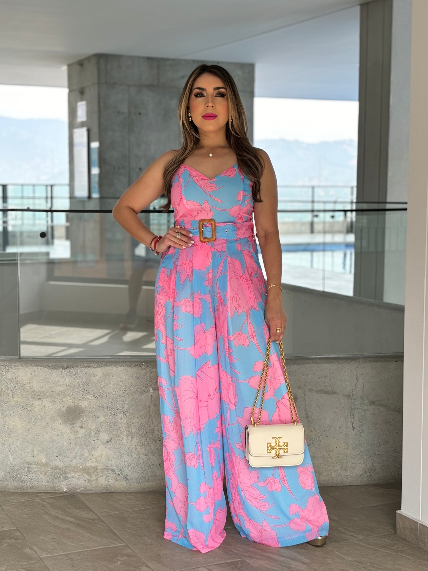 Floral Wide Leg Jumpsuit