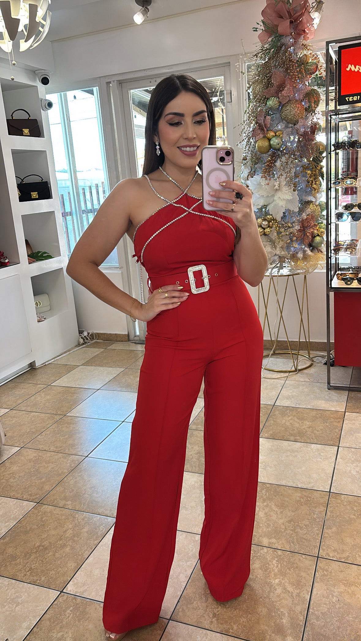 Rhinestones Jumpsuit