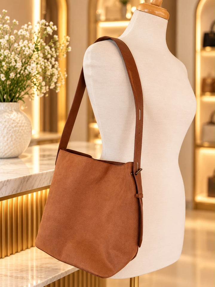 Velvet Bucket Purse