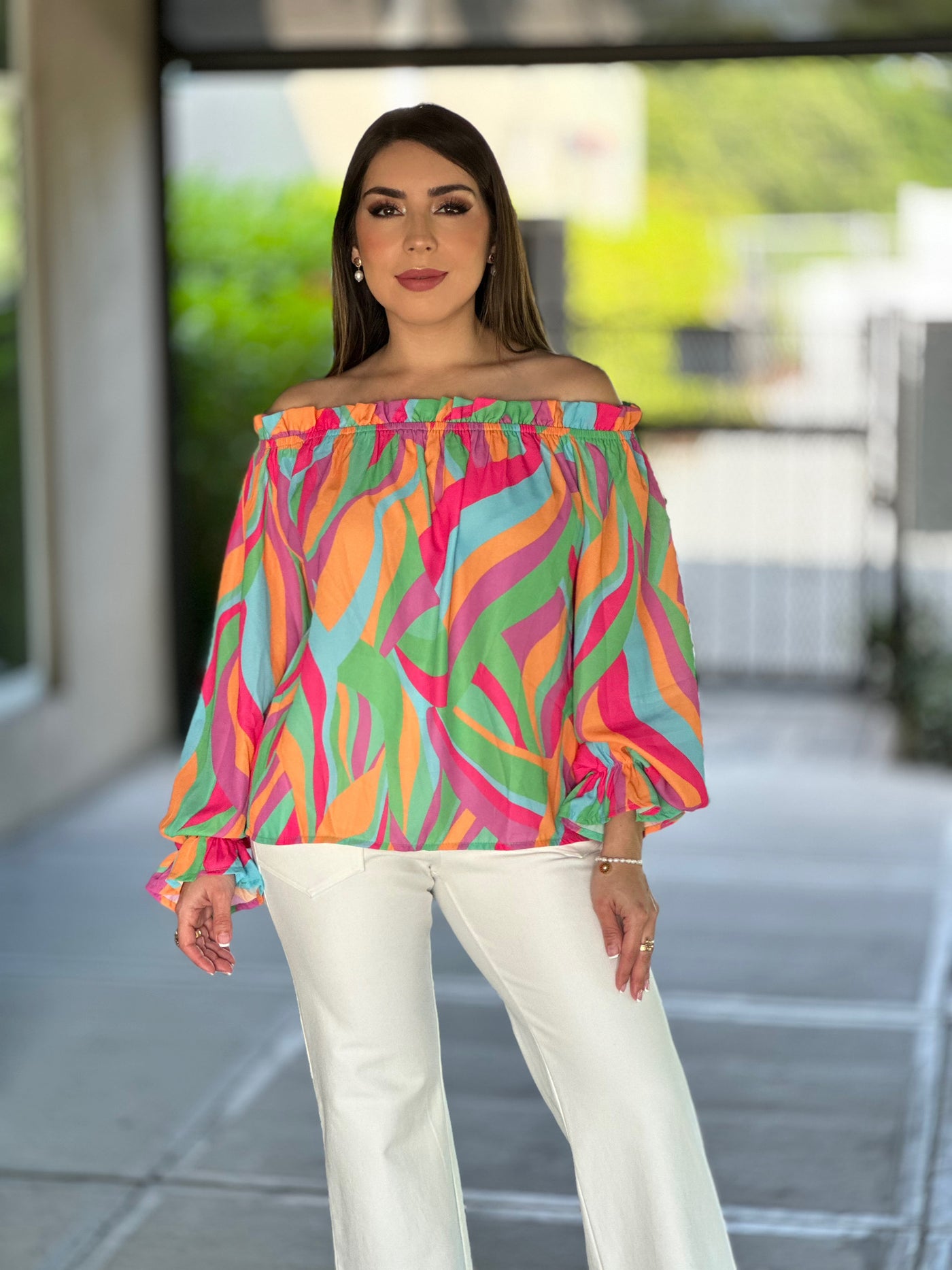 Off Shoulder Multi Top