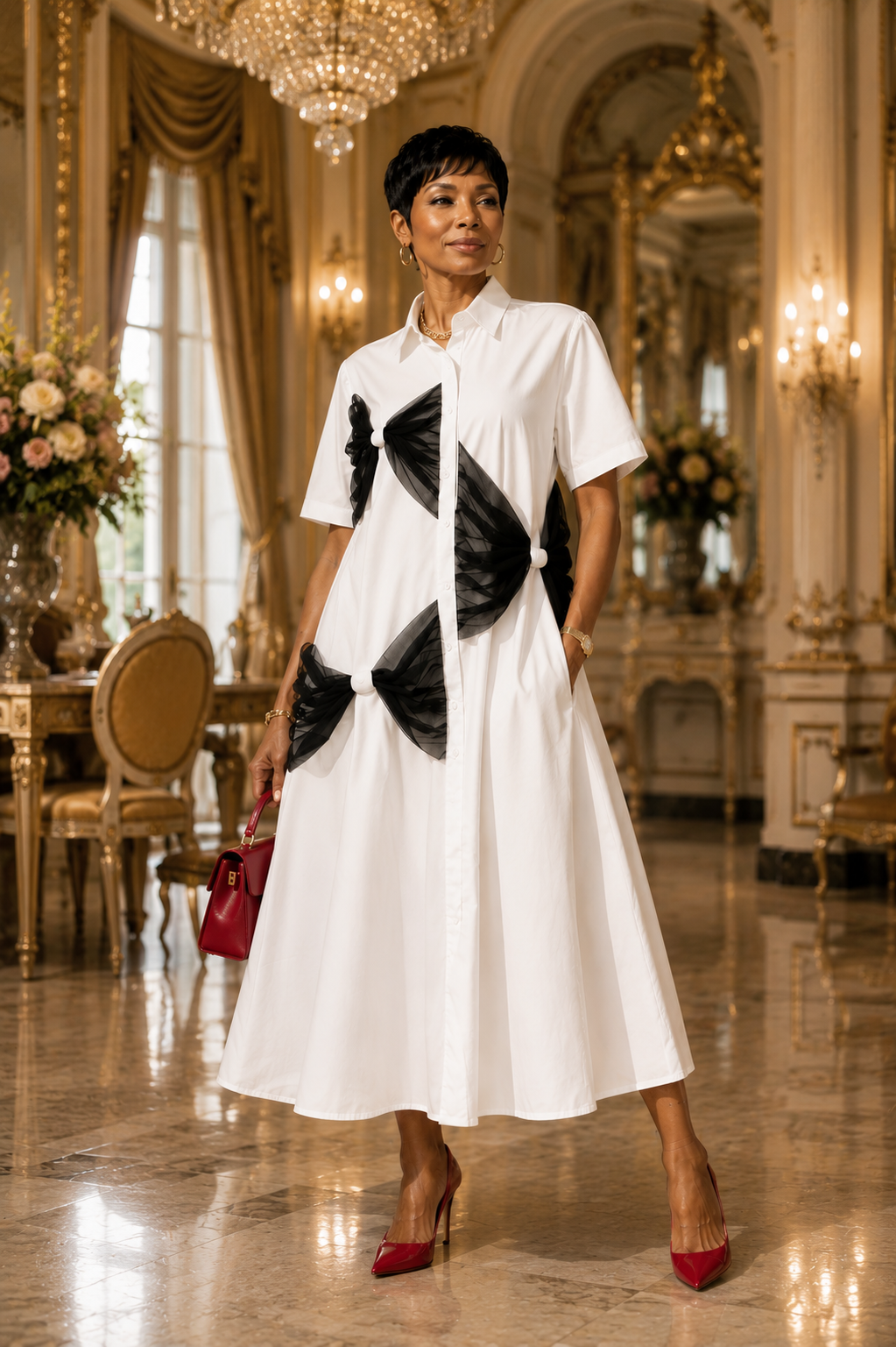 Noir Bow Couture Dress