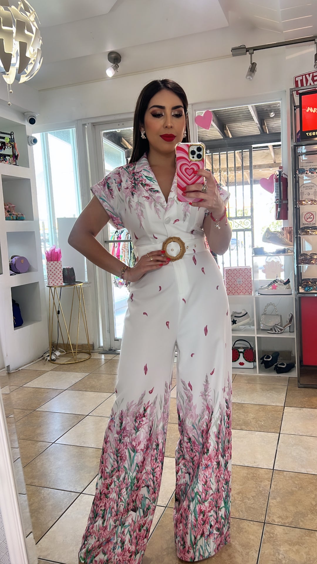 Wide Leg Floral Jumpsuit