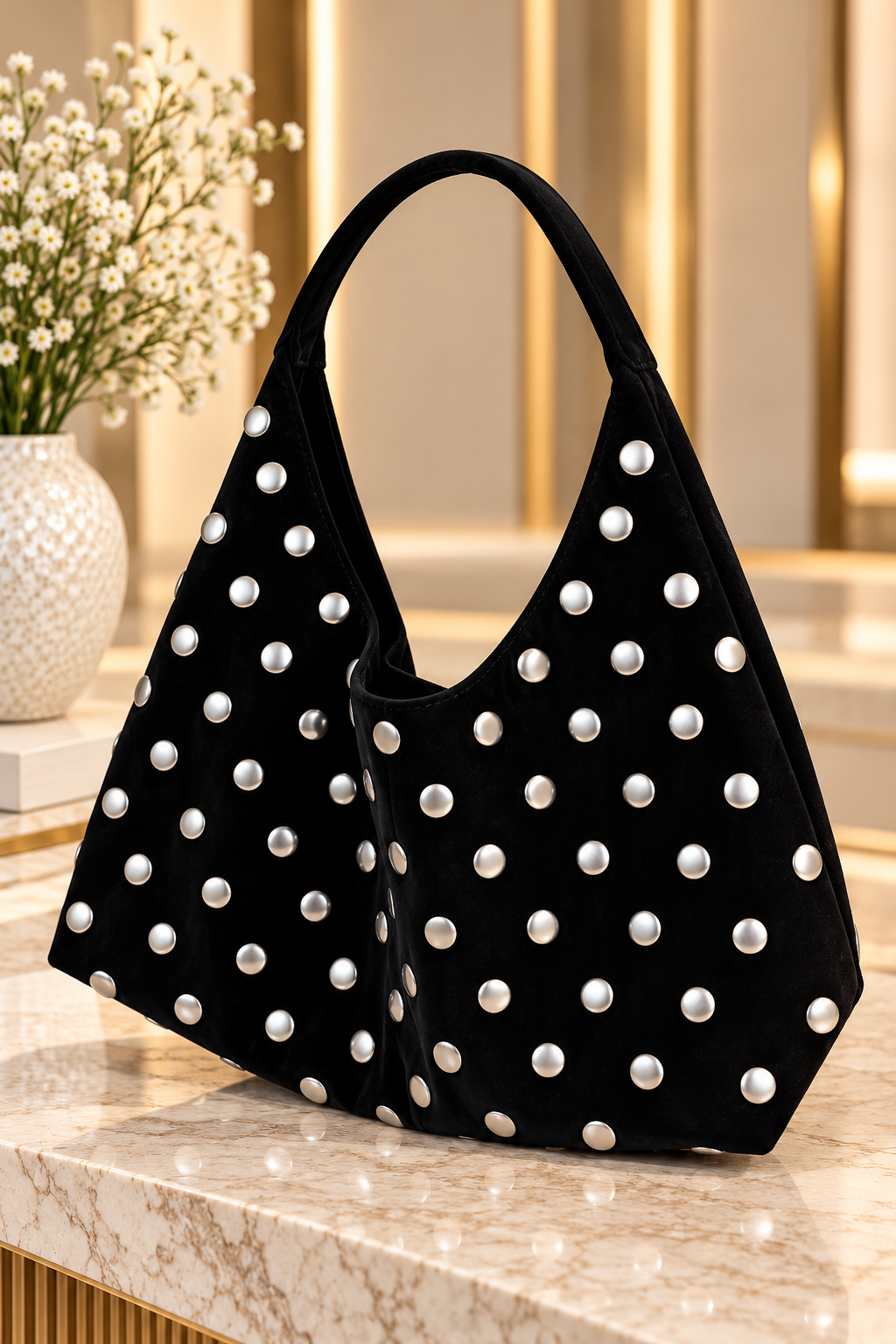 Velvet Tached Purse