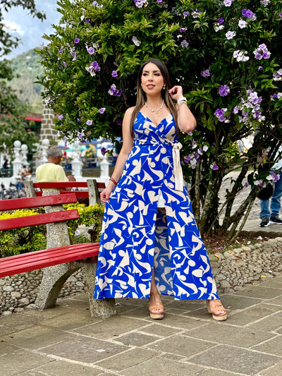 Blue Floral Dress