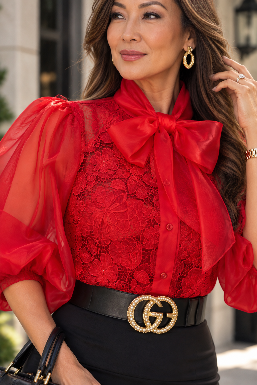 Scarlet Embroided Blouse