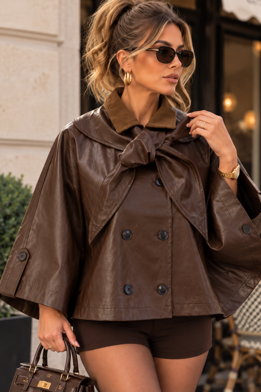 Leather Cape