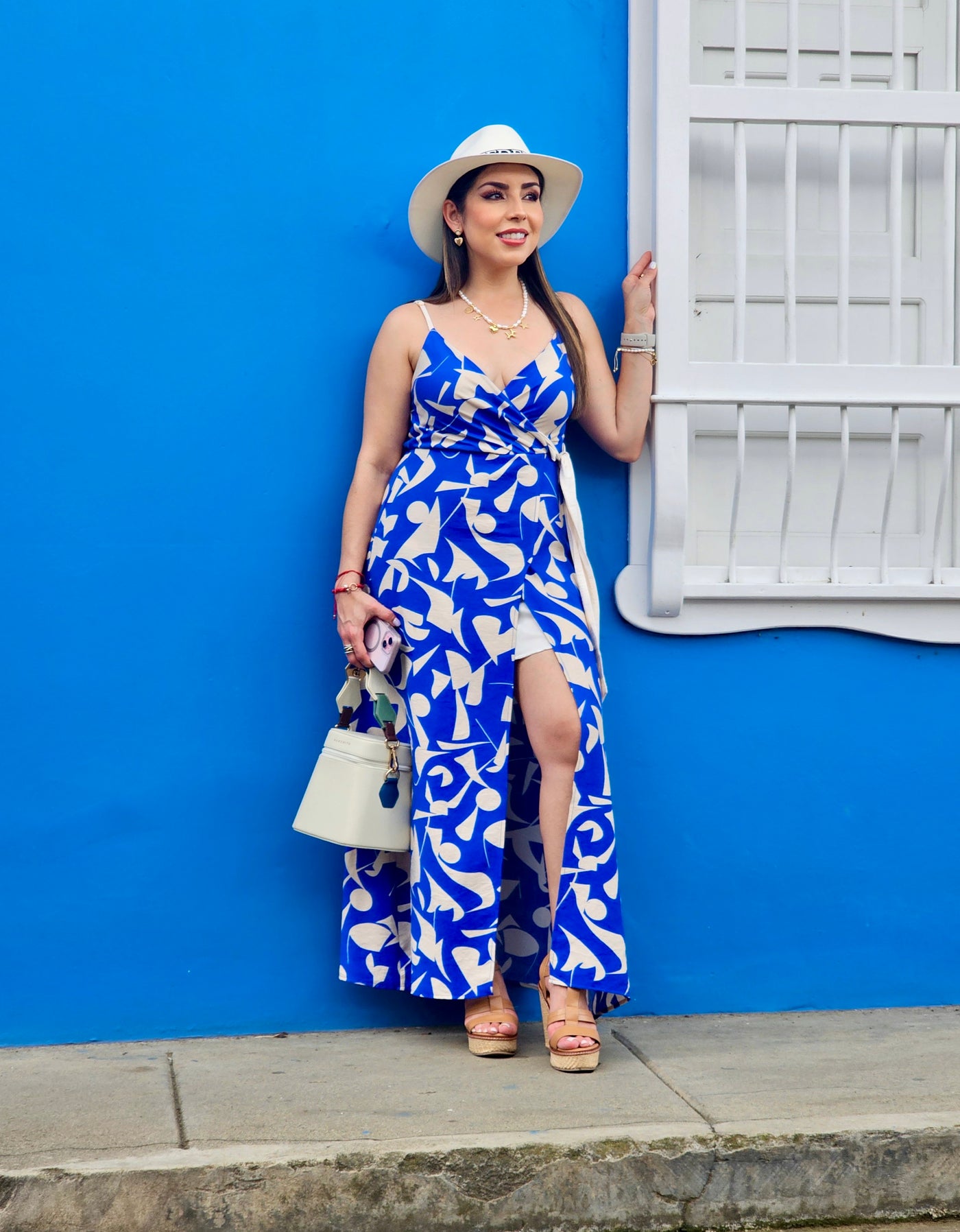 Blue Floral Dress