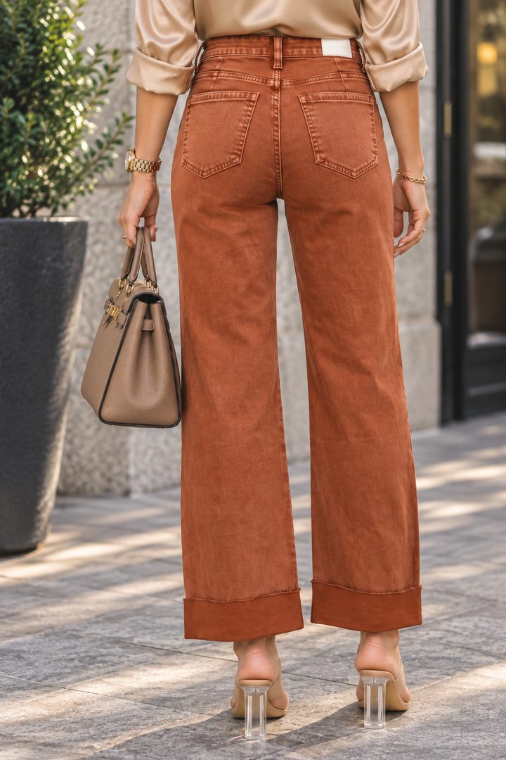 Bordeaux High Straight Jean