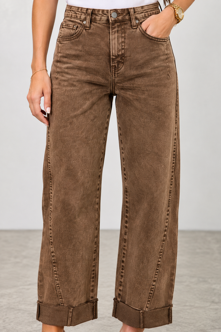 Bordeaux High Straight Jean