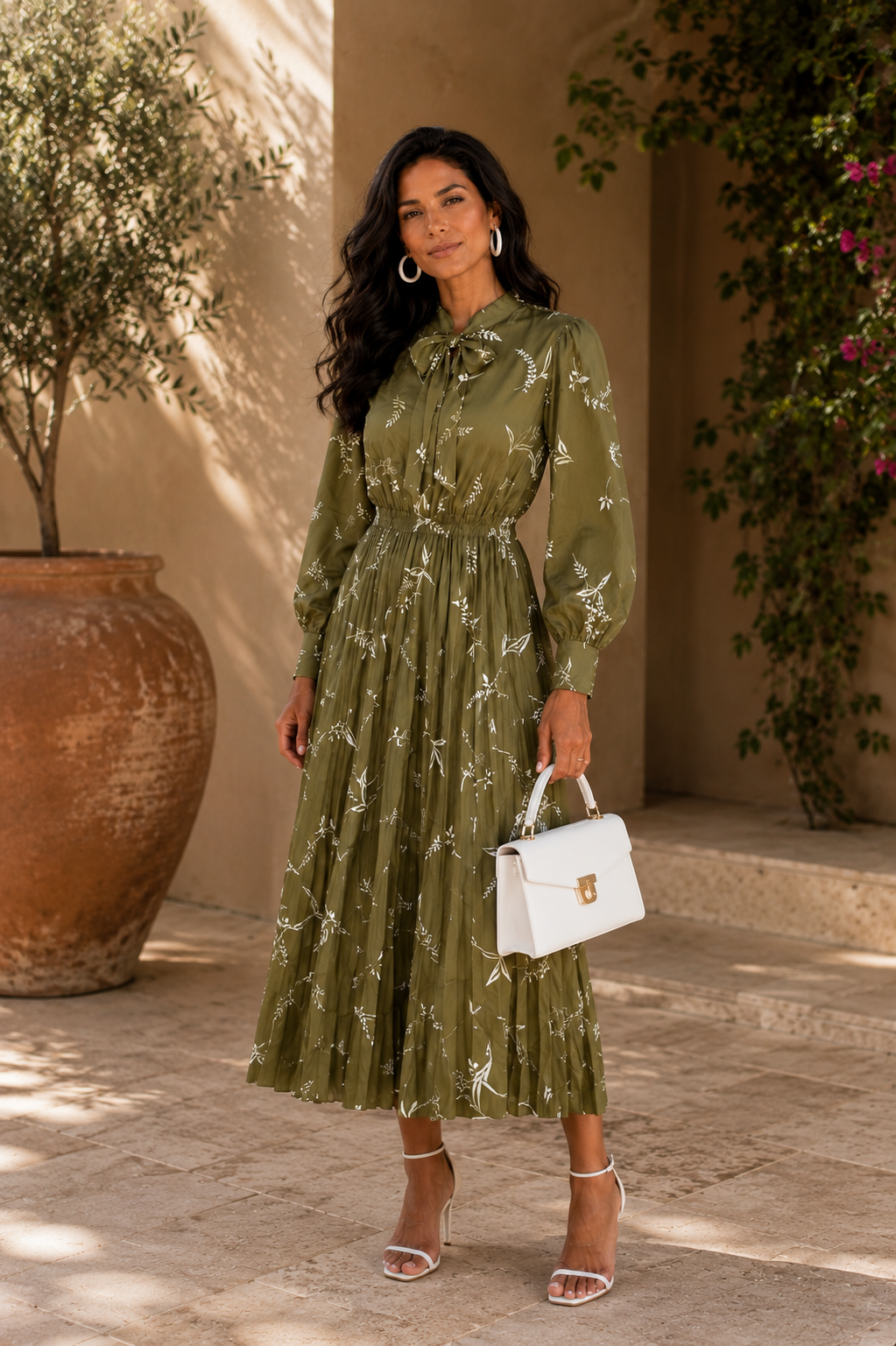 Olive Leave Dress