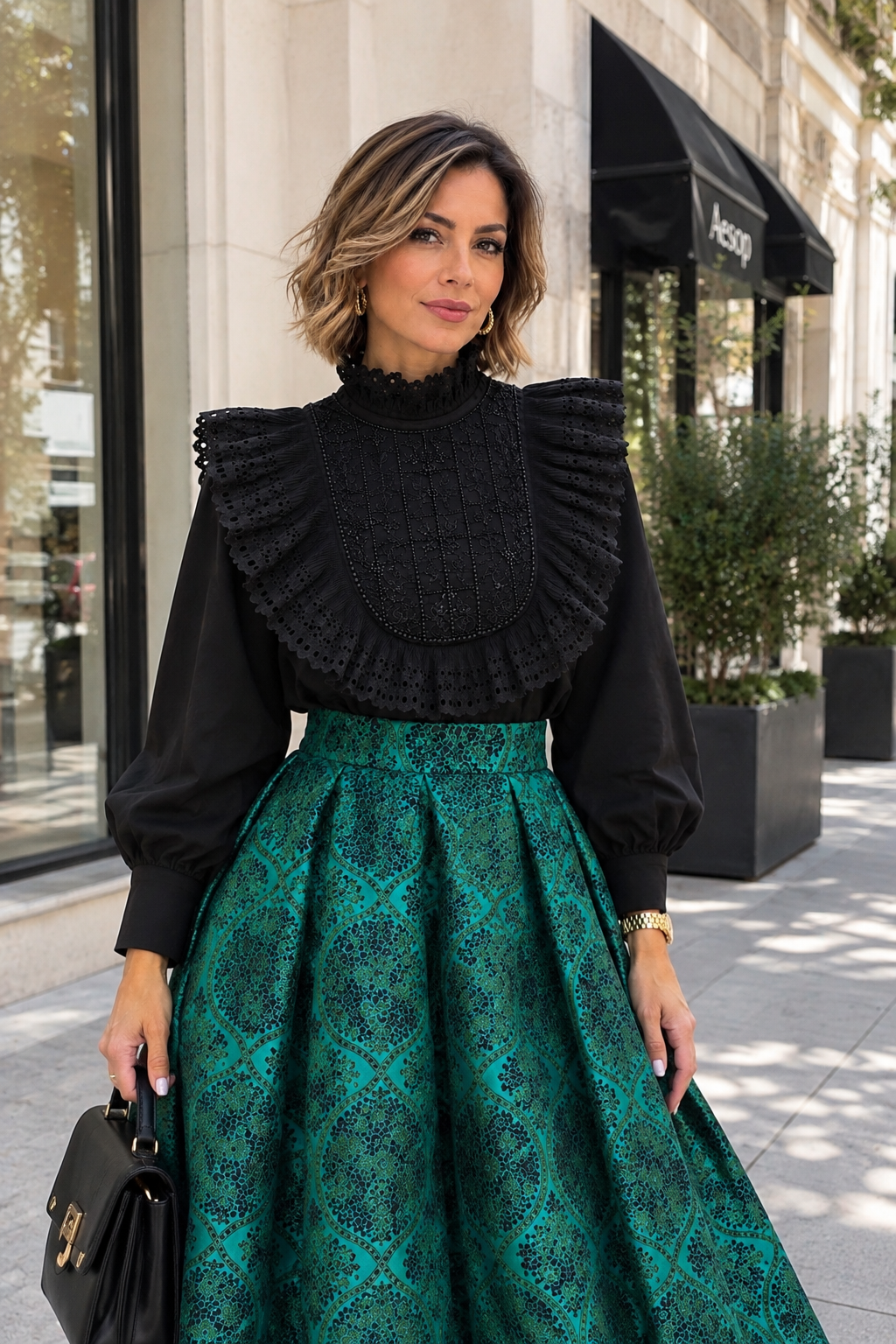 Noir Elegance Blouse