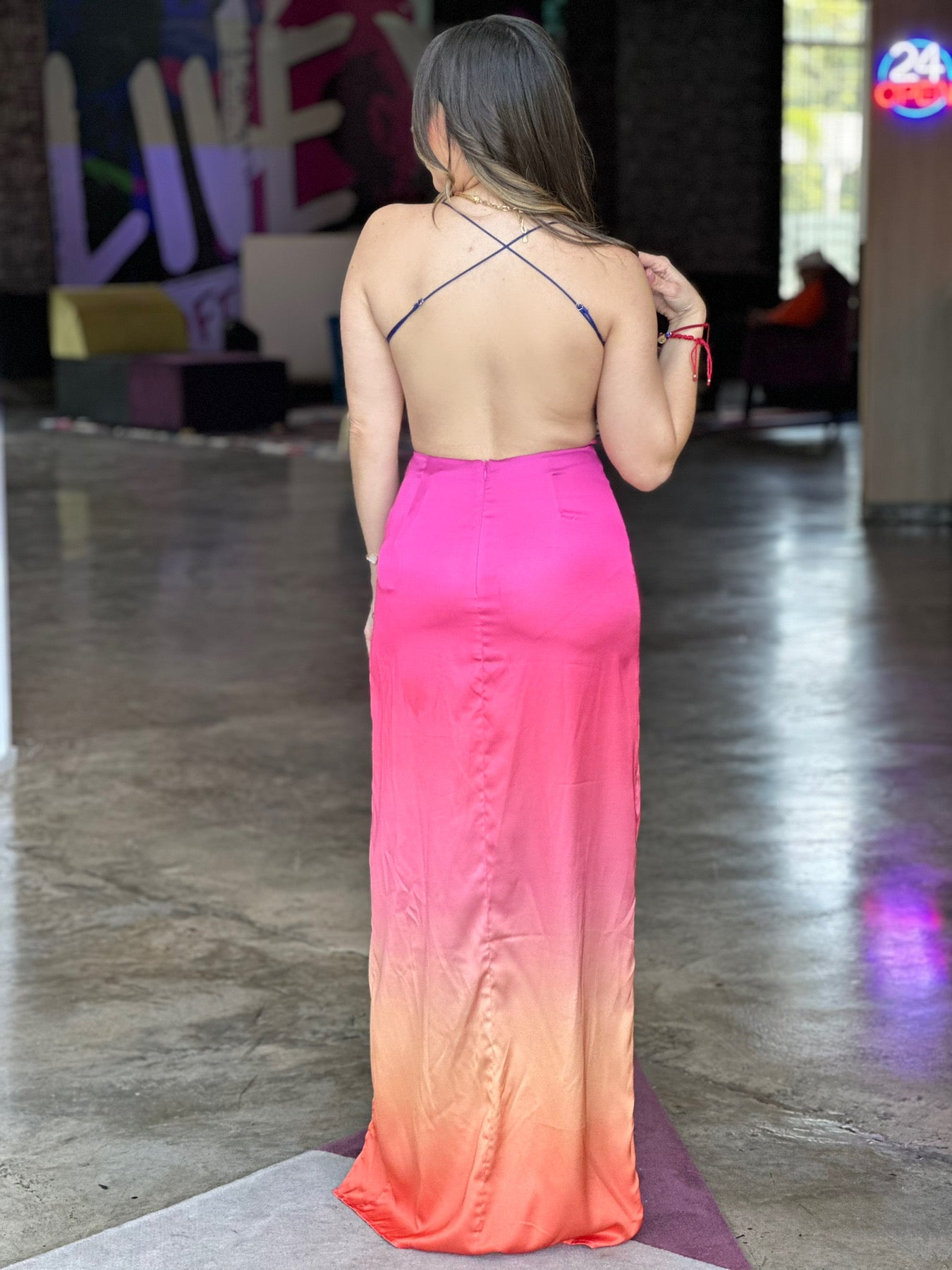 Sunset Slit Maxi Dress