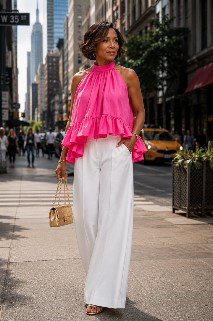 Ruffle Halter Top