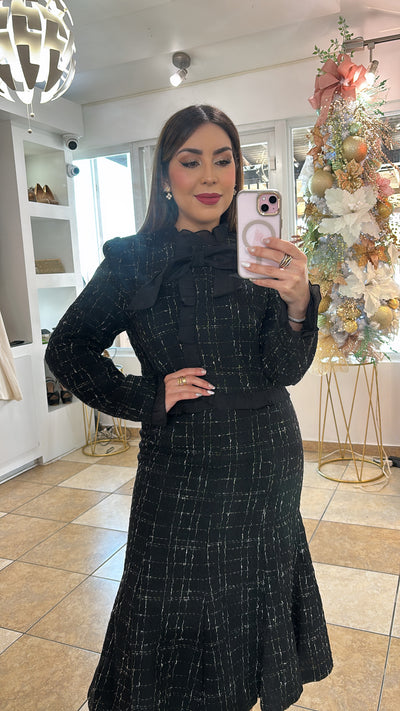 Tweed Jacket and Skirt Set