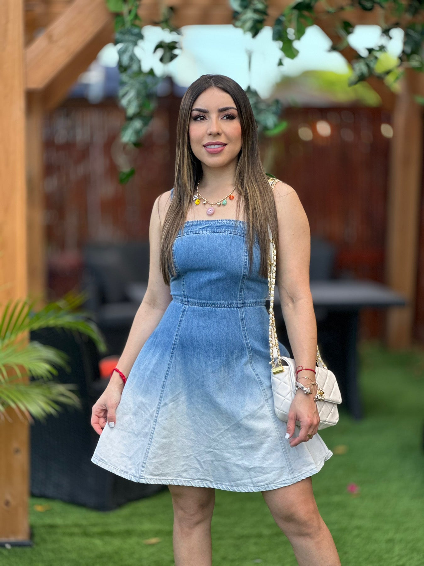 Ombre Denim Dress