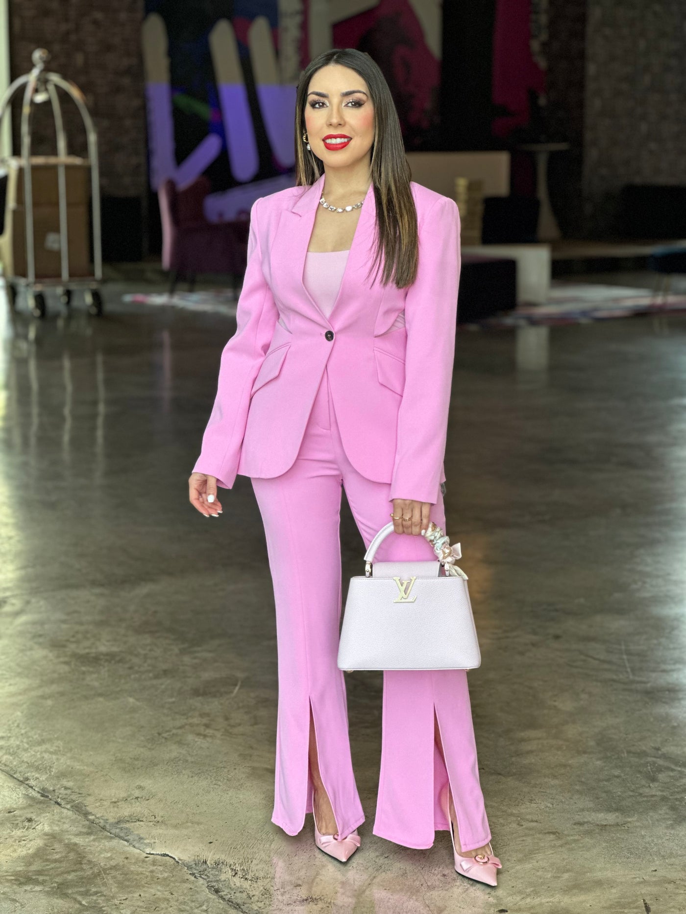 Pink Blazer Set