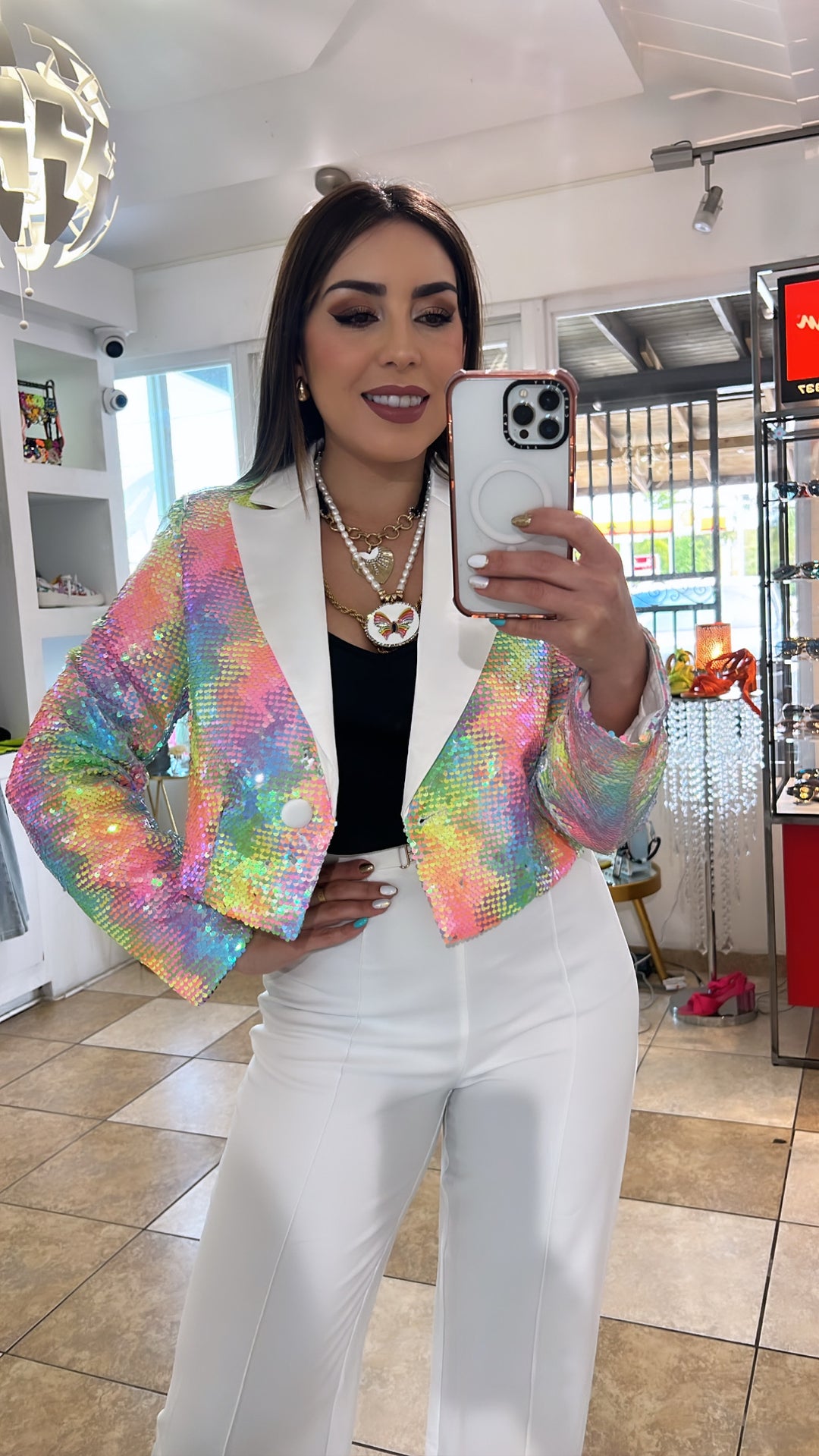 Multi Sequins Blazer