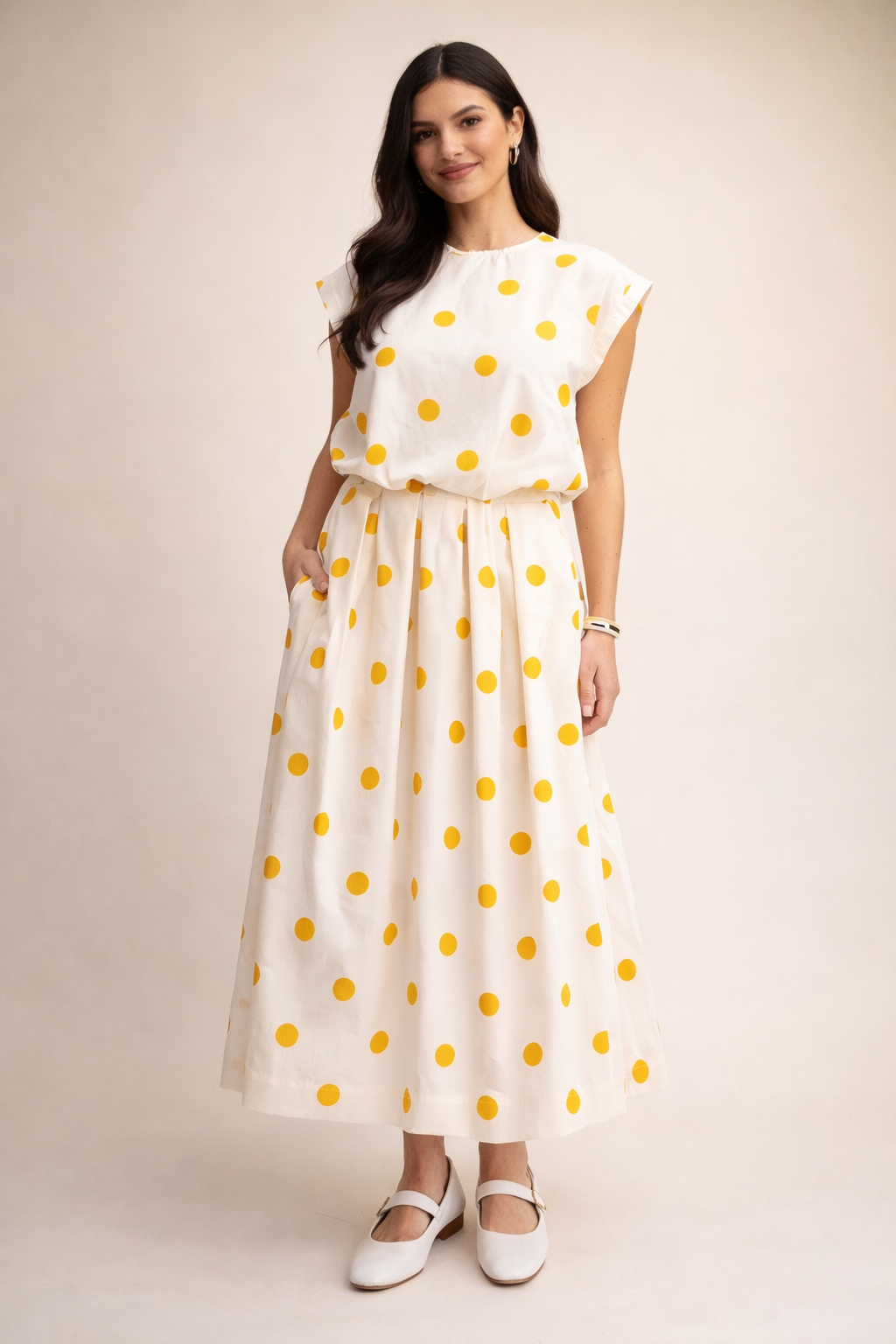 Bubble Polka Skirt Set