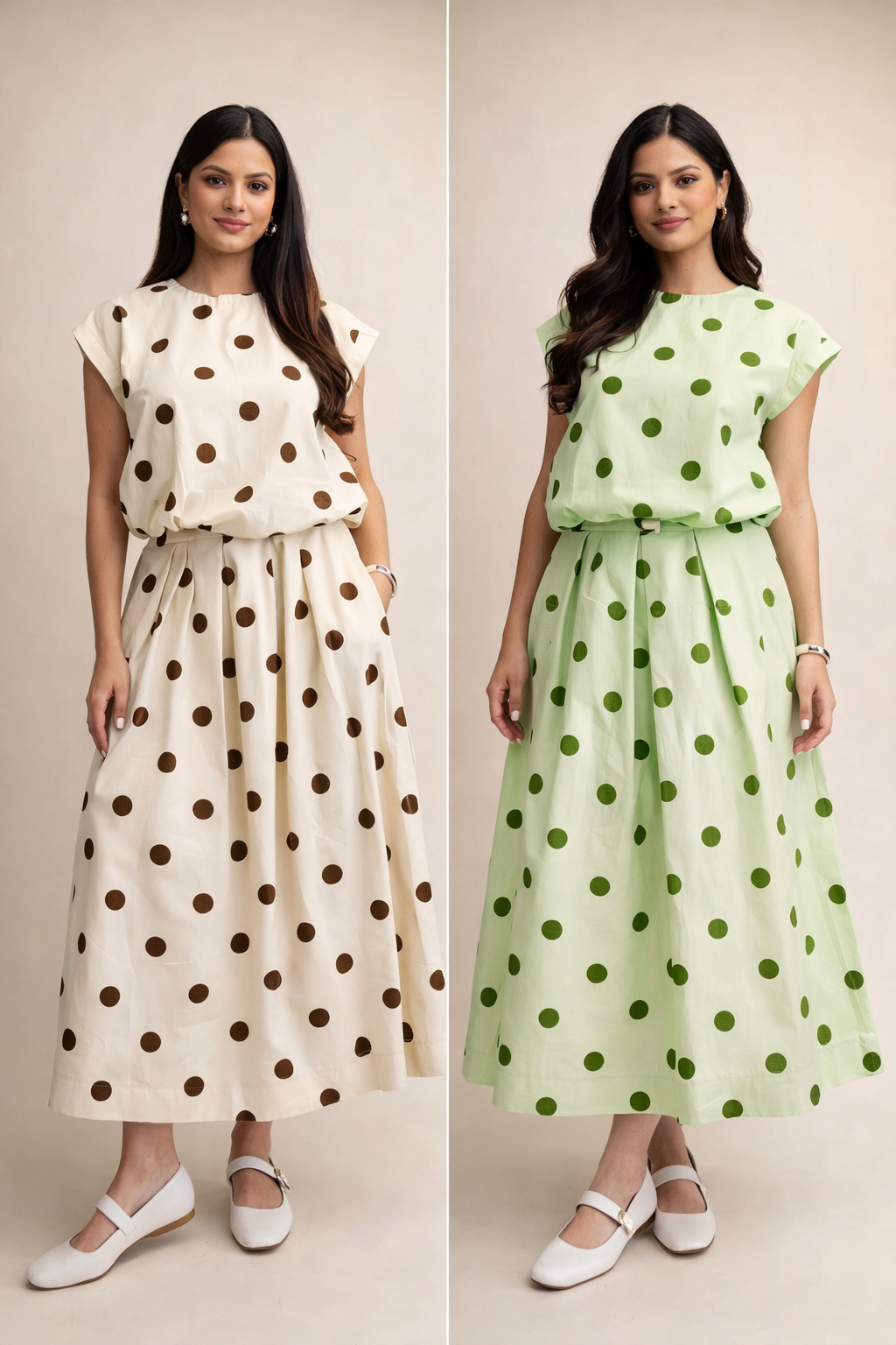 Bubble Polka Skirt Set