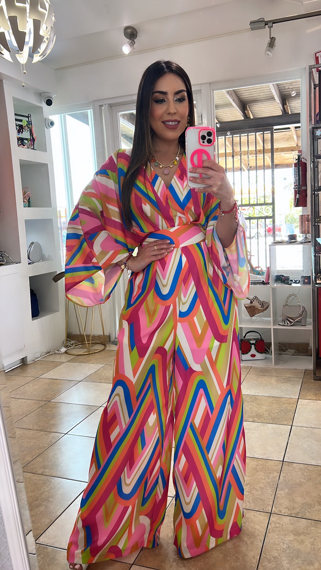 Multi Kimono Jumpsuit