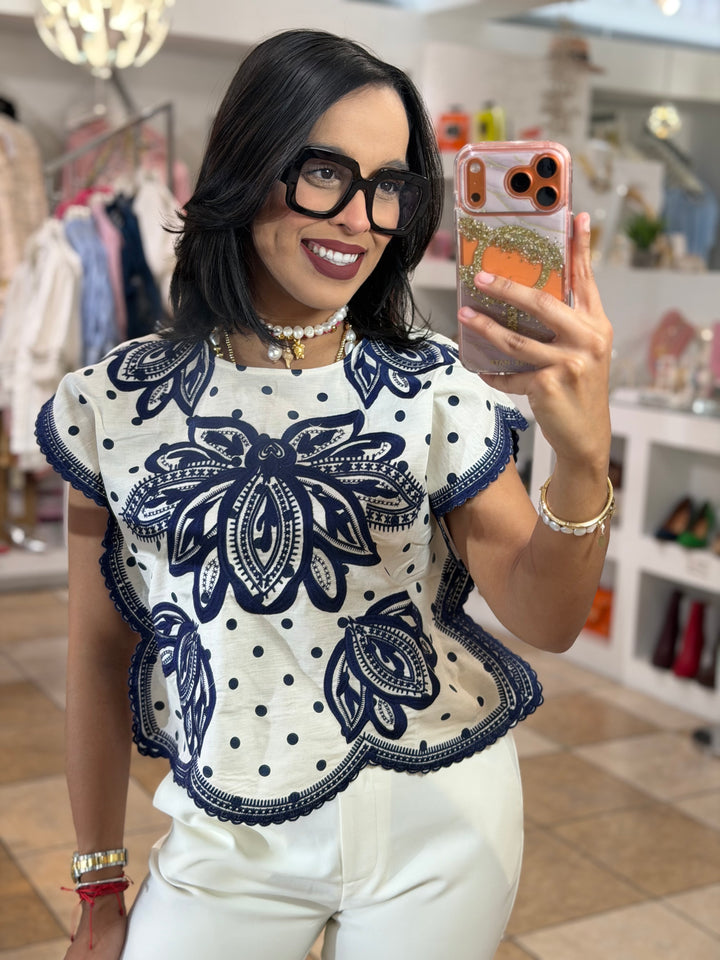 Blue Imperial Blouse