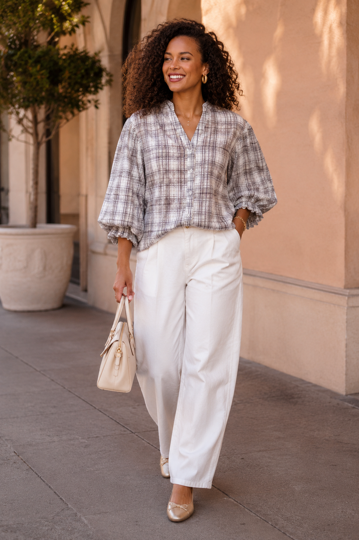 Checkered Blouse
