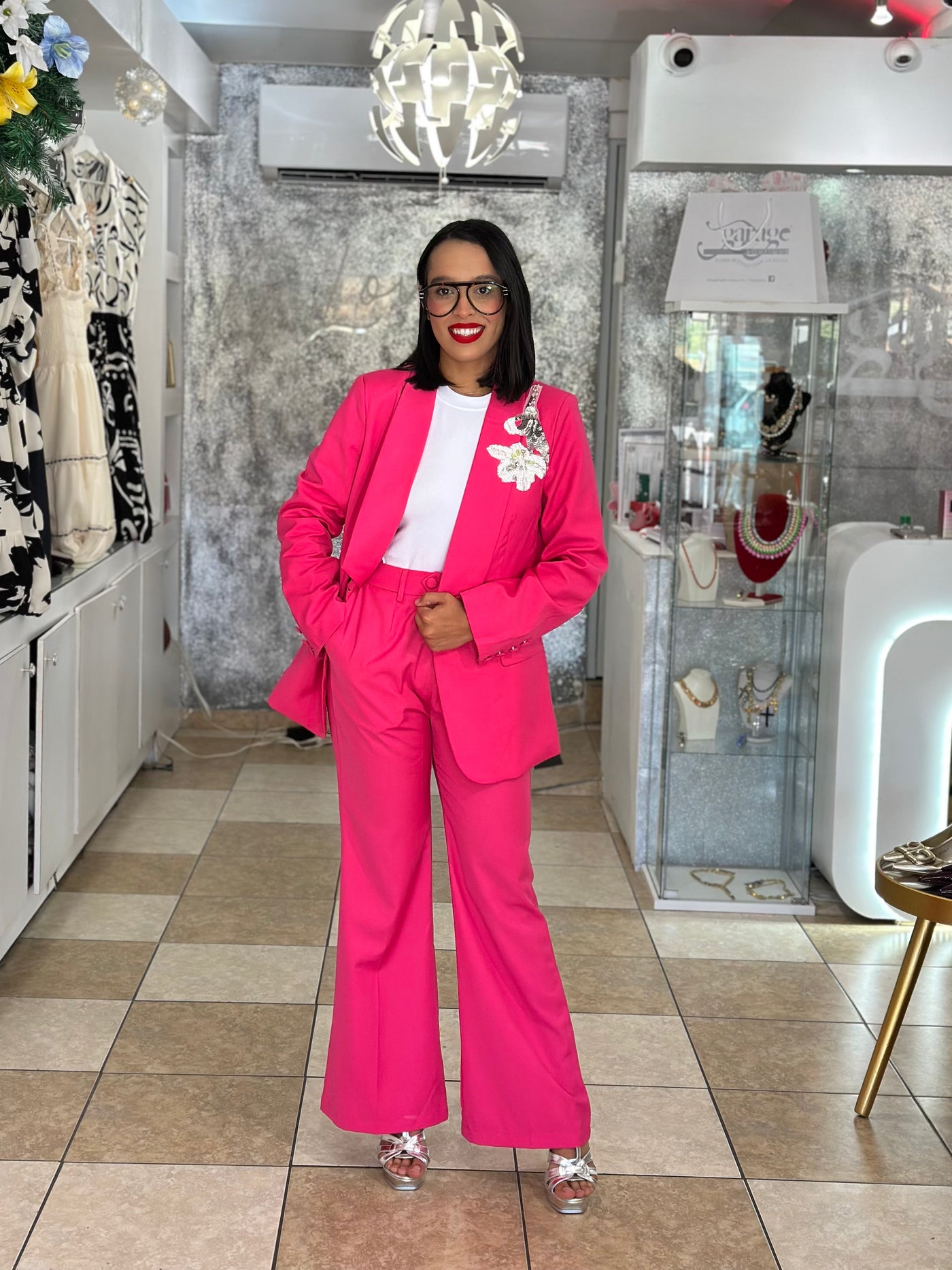 HotPink Blazer Set