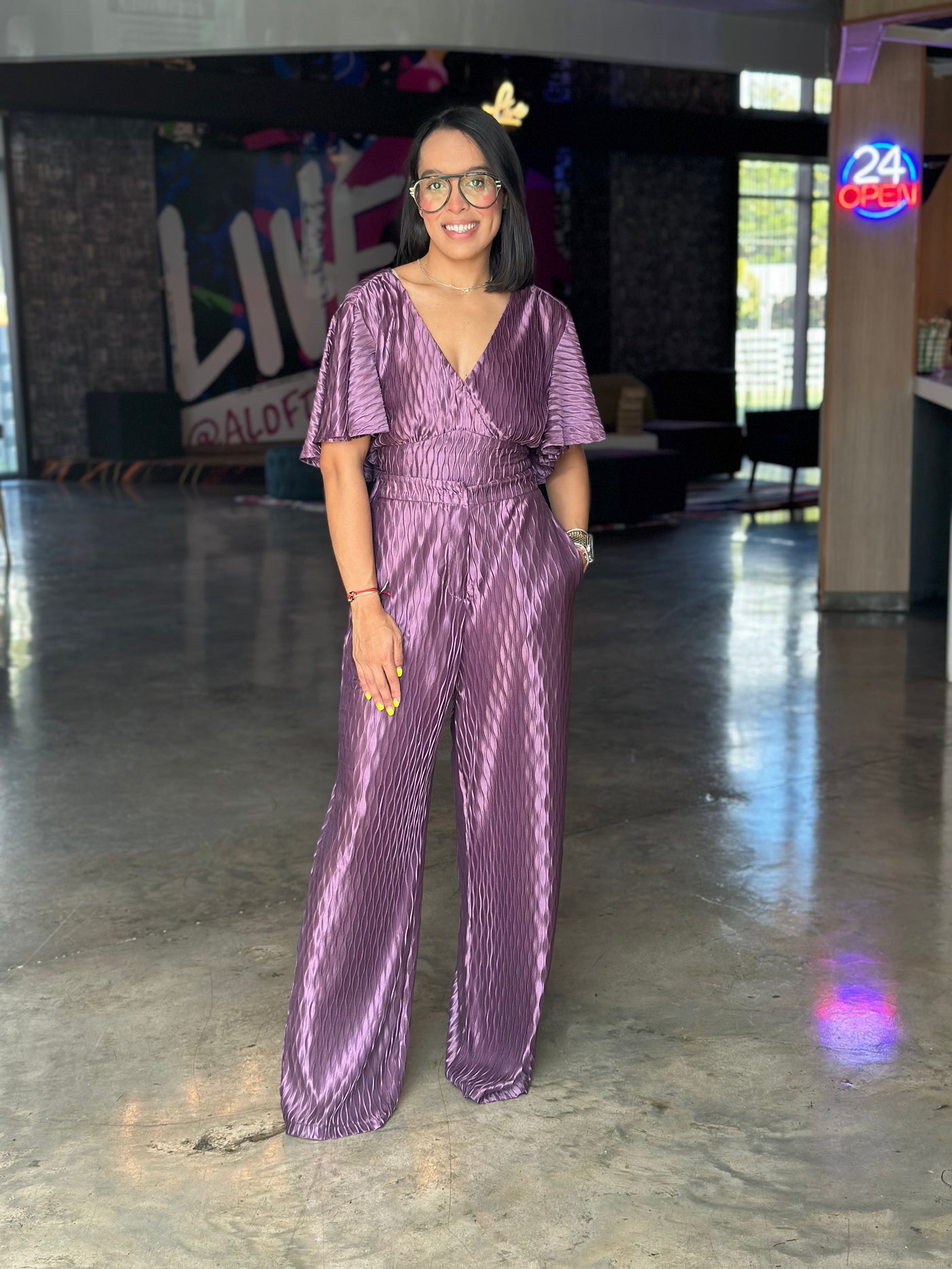 Satin Purple Set