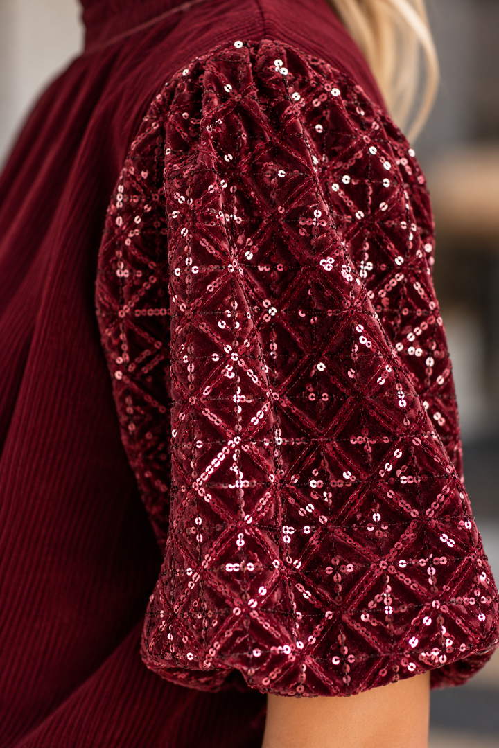Bordeaux Muse Blouse