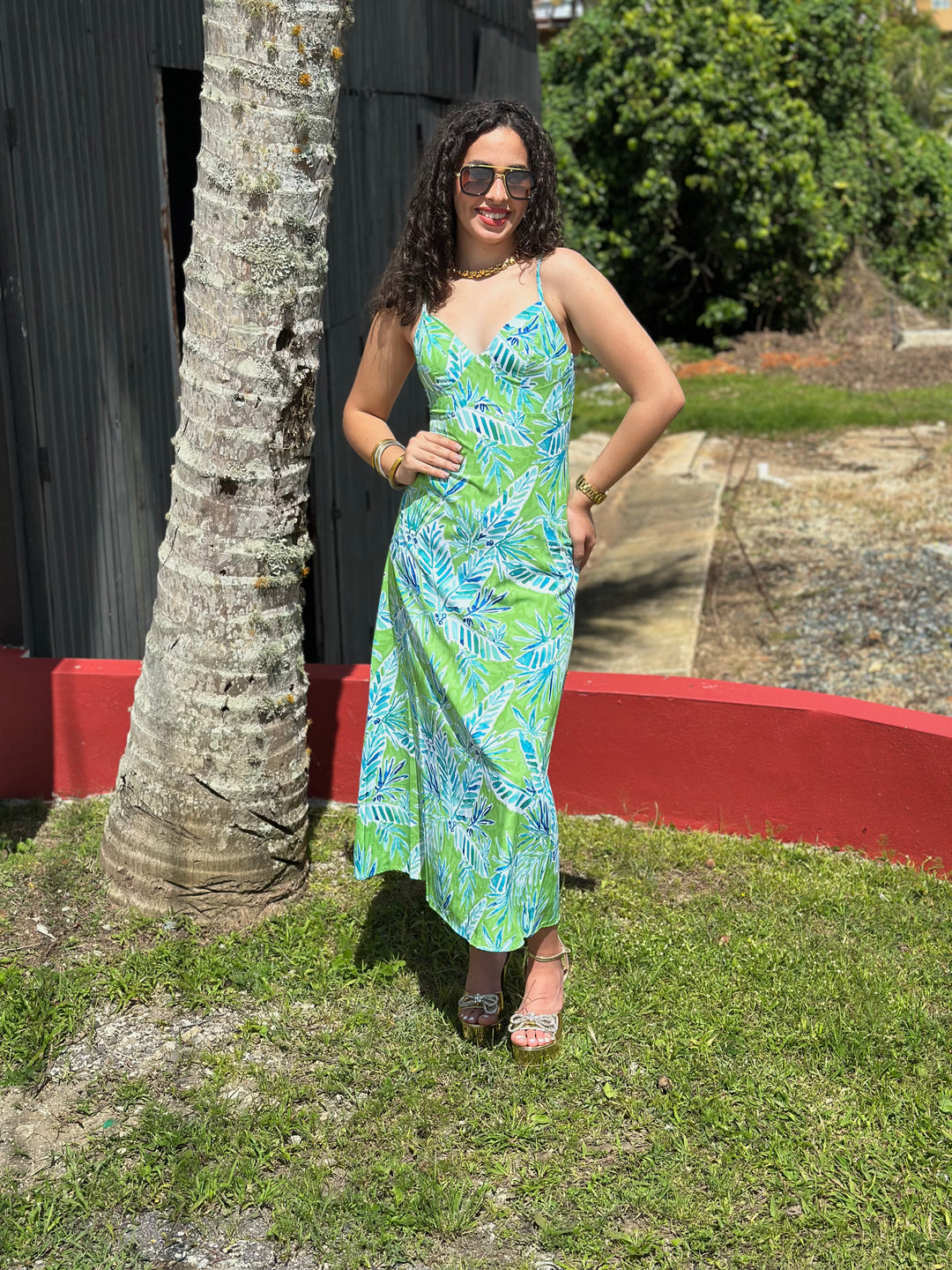 garage midi dress V Neck Open Back Maxi Dress