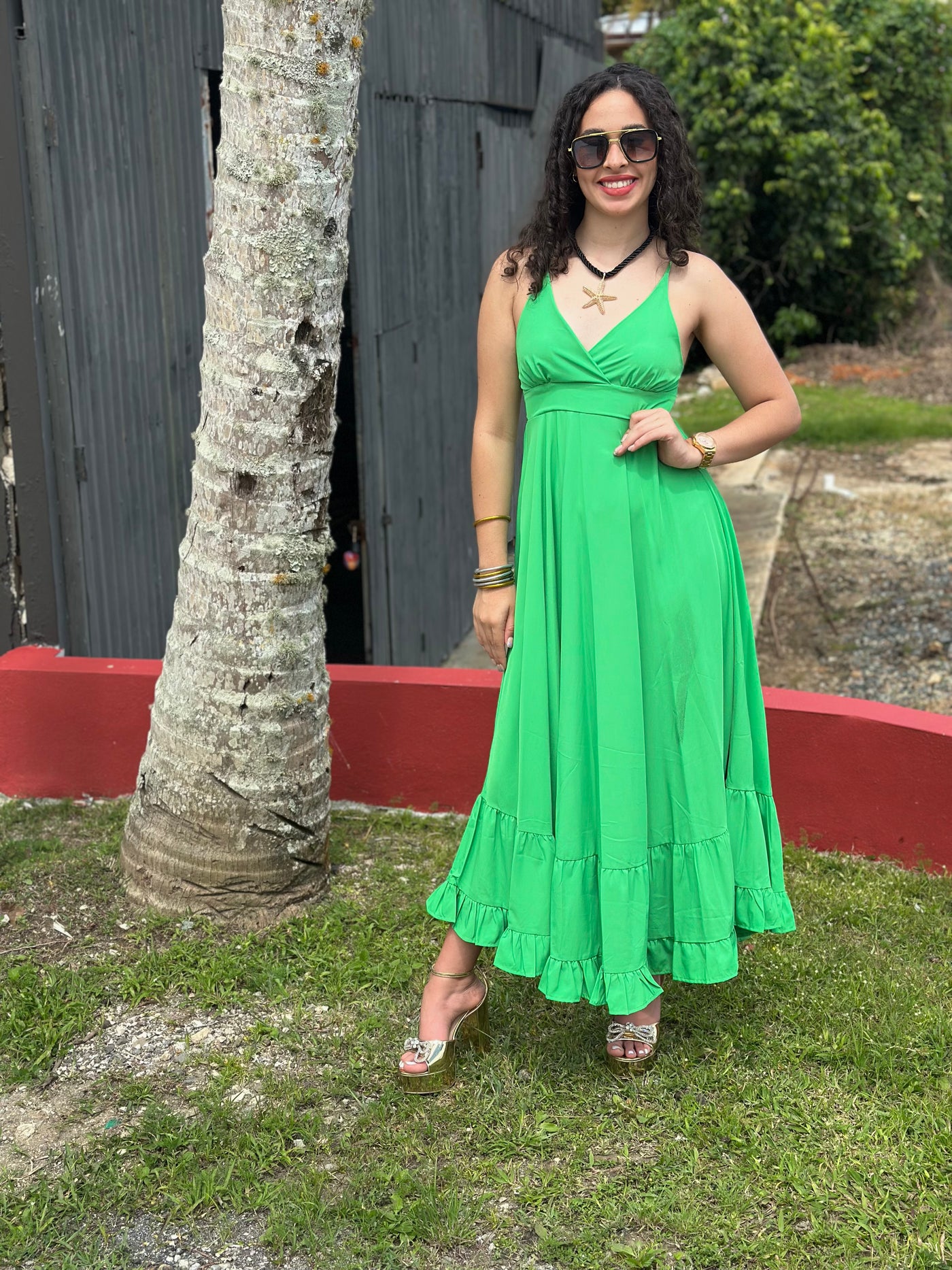 Esmerald Green Dress