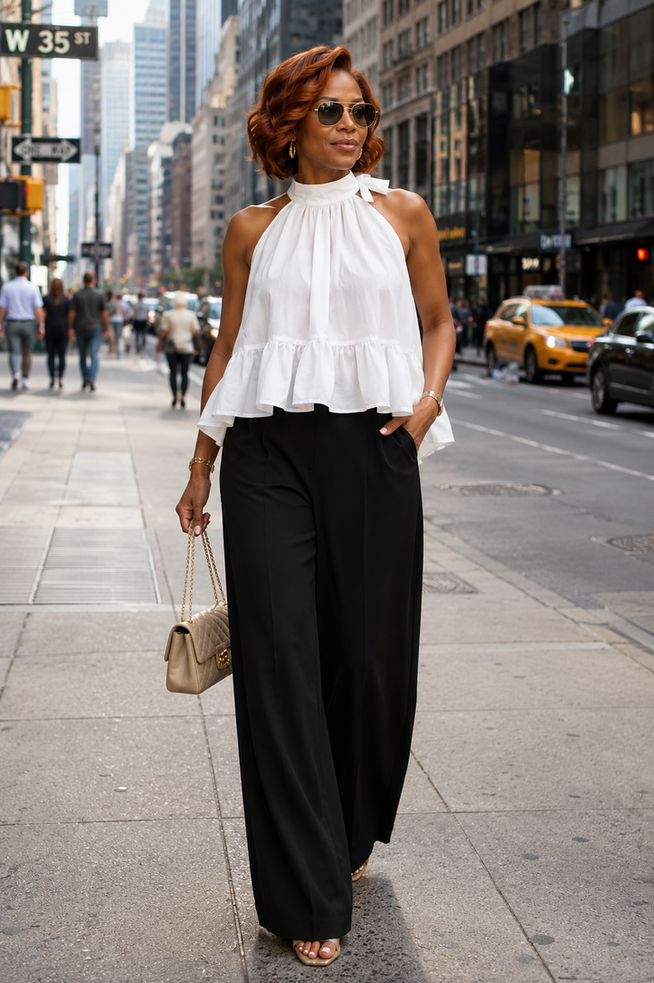 Ruffle Halter Top